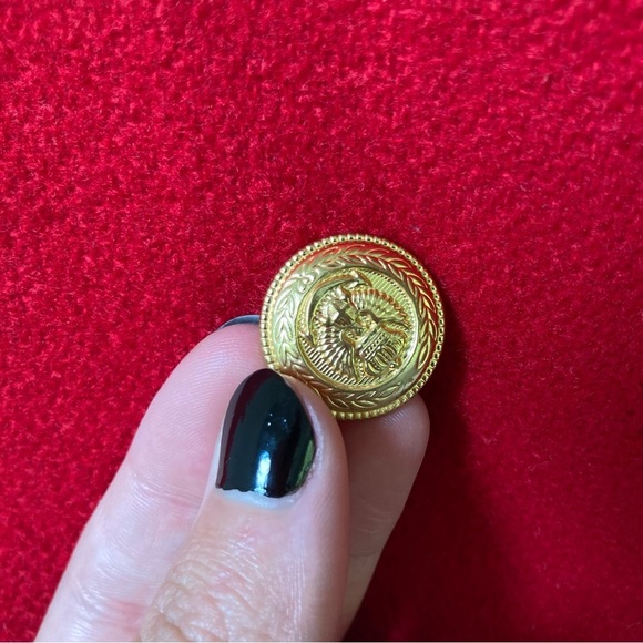 Basile | Vintage Wool Double Breasted Button Down Trench Coat - Picture 8 of 10